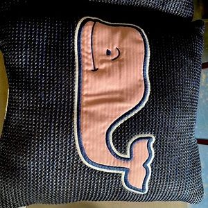 Vineyard Vines Pillows (2) Navy Blue Bedding. Kid Room